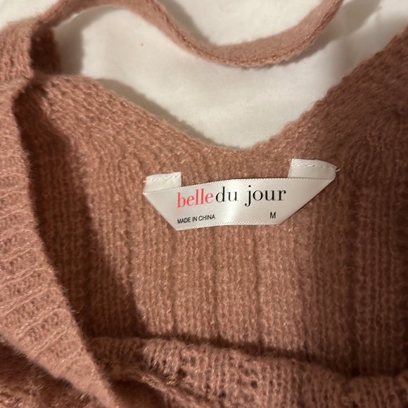 Belle du jour adult M sweater dusty rose - Picture 5 of 6